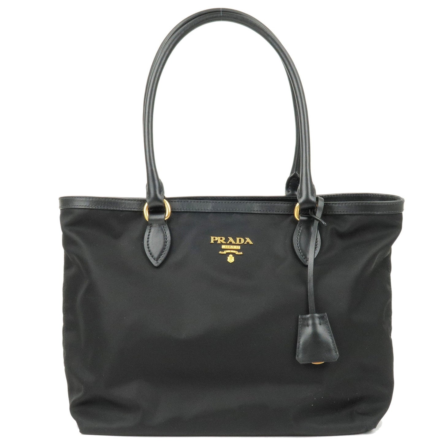 Prada Prada Logo Nylon Leather Tote Bag Hand Bag 1Bg159 35809 17