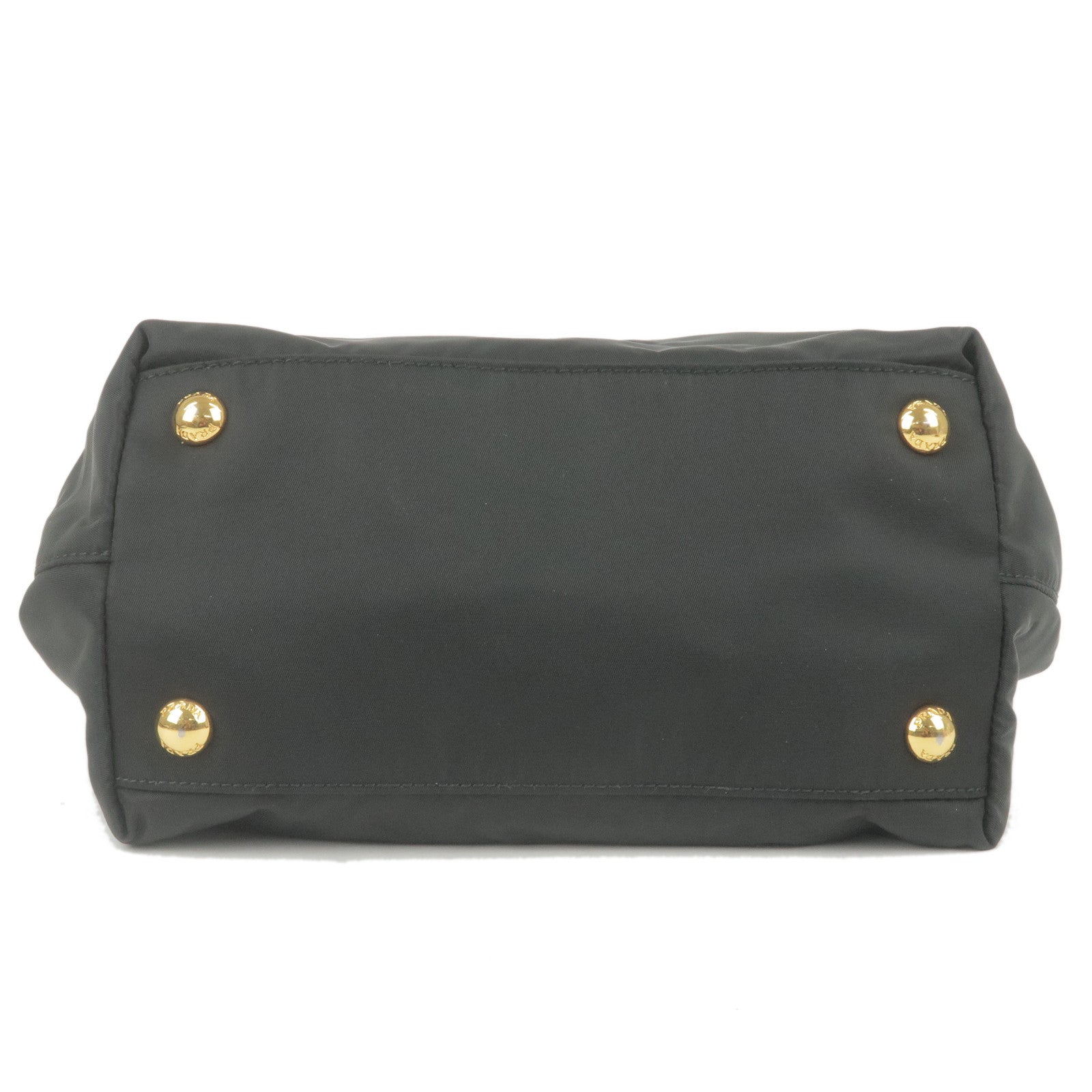 Prada Prada Logo Nylon Leather Ribbon 2Way Bag Nero Travel Bag