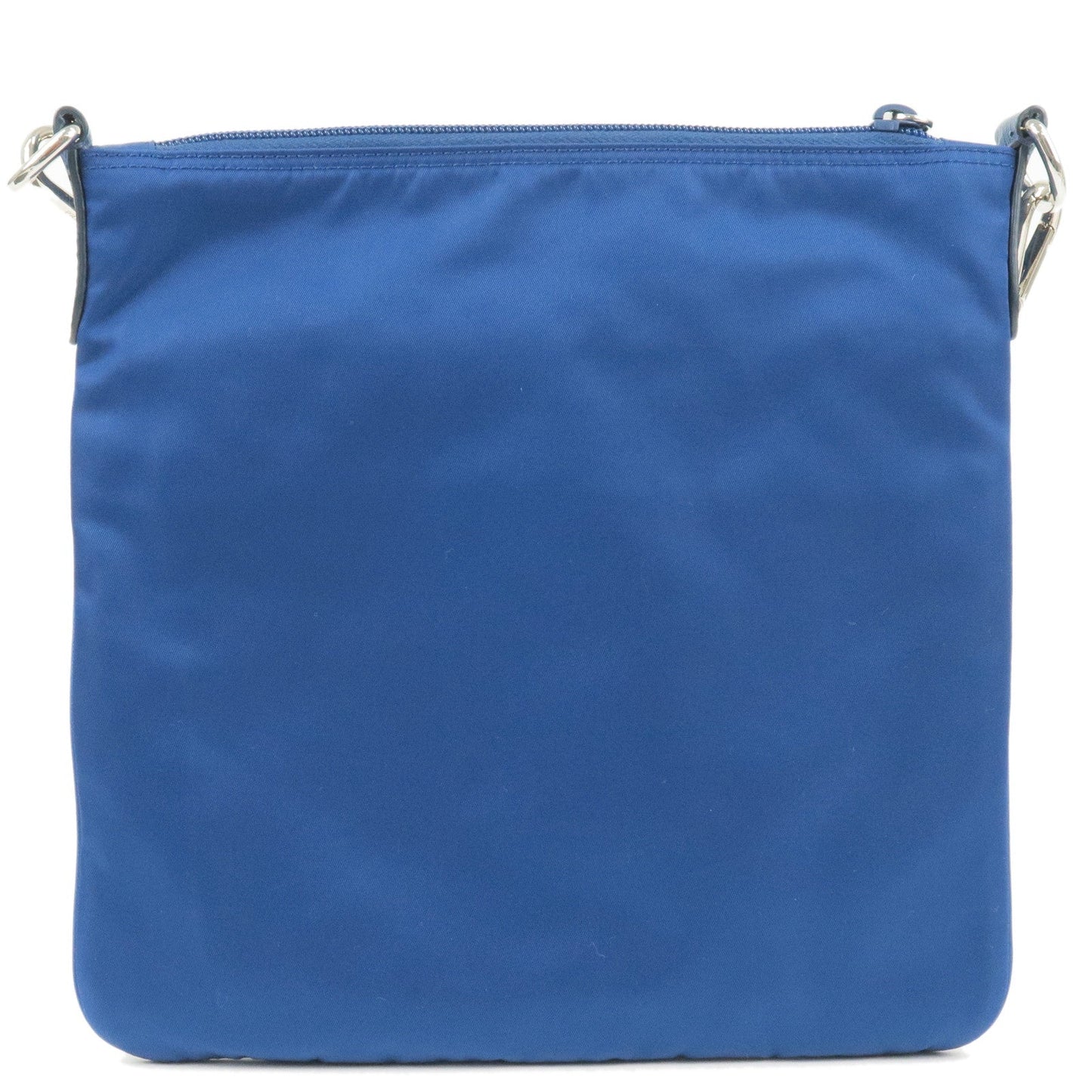 Prada Prada Logo Nylon Leather Shoulder Bag Bluette Blue