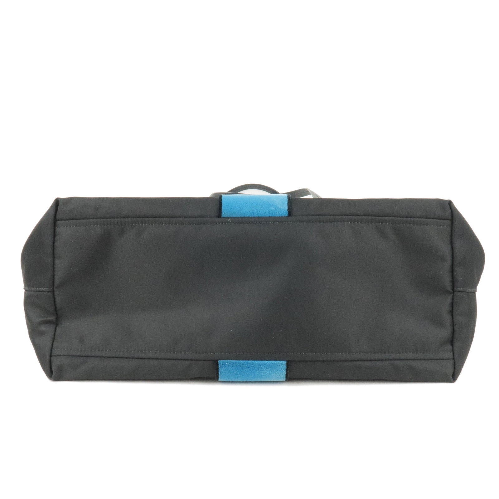 Prada Prada Nylon Leather Velour Cayeron Pleuville Tote Bag