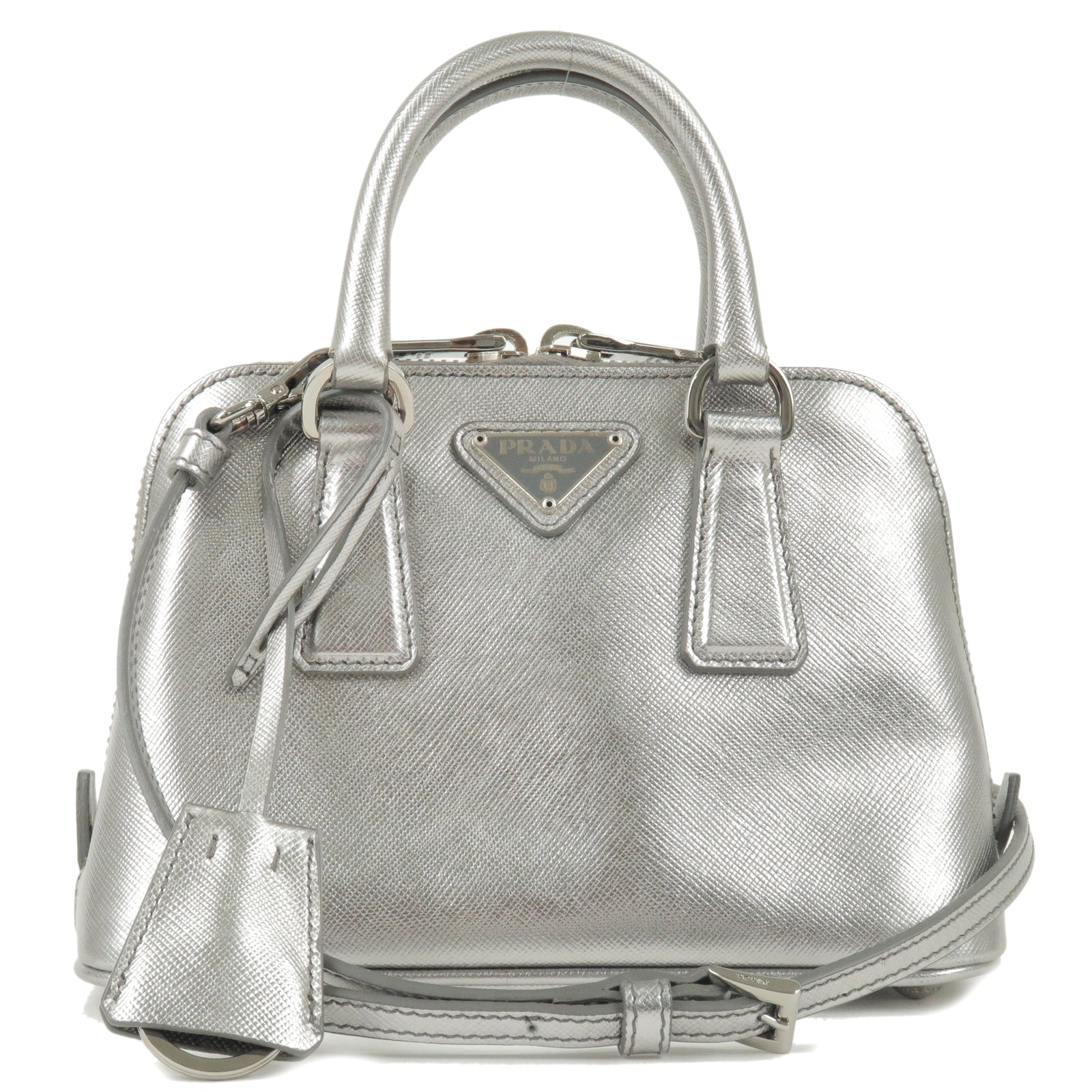 Prada Prada Leather Mini Promenade 2Way Bag Hand Bag Travel Bag