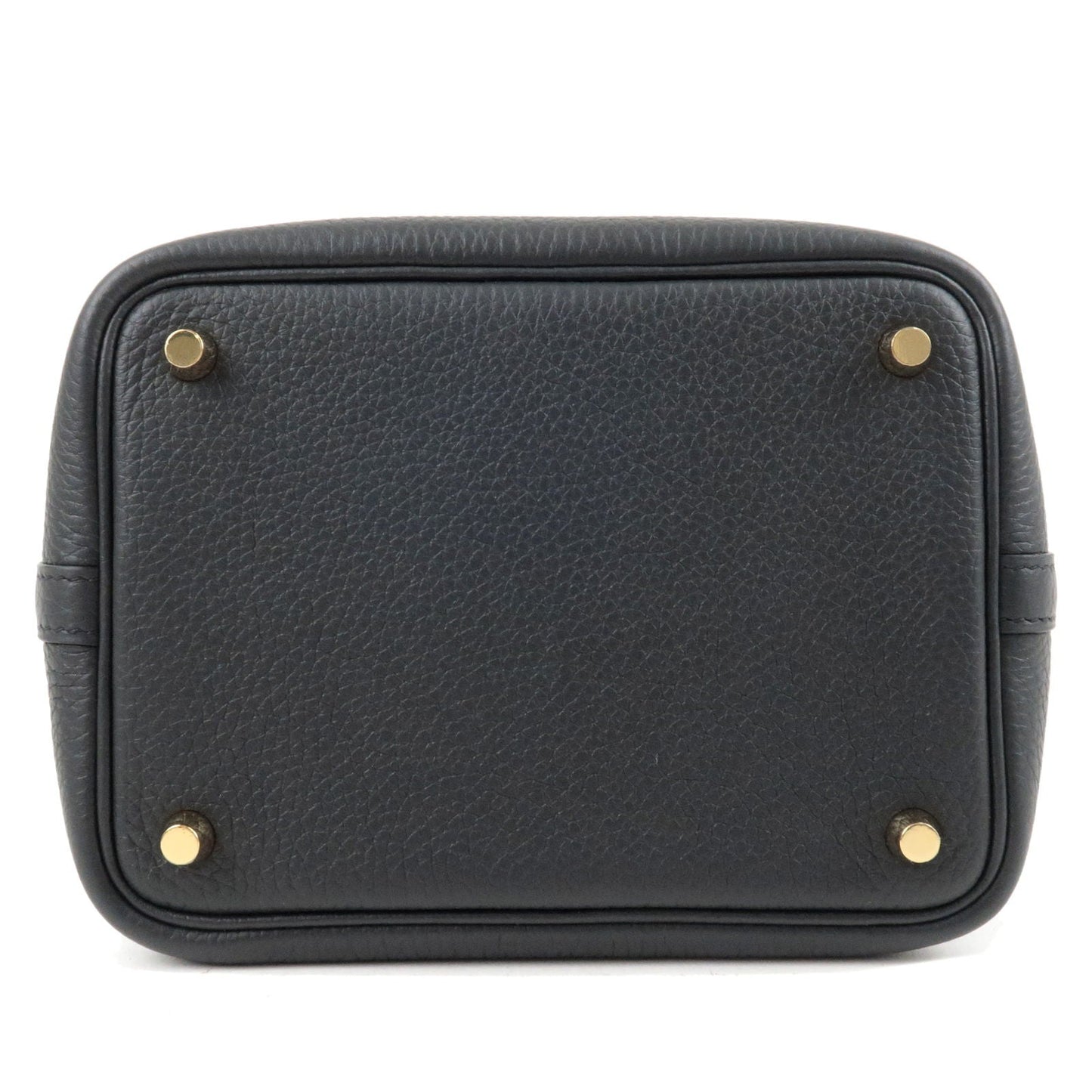 Hermes Luxury Taurillon Clemence Picotin Lock Pm Hand Black Travel Bag