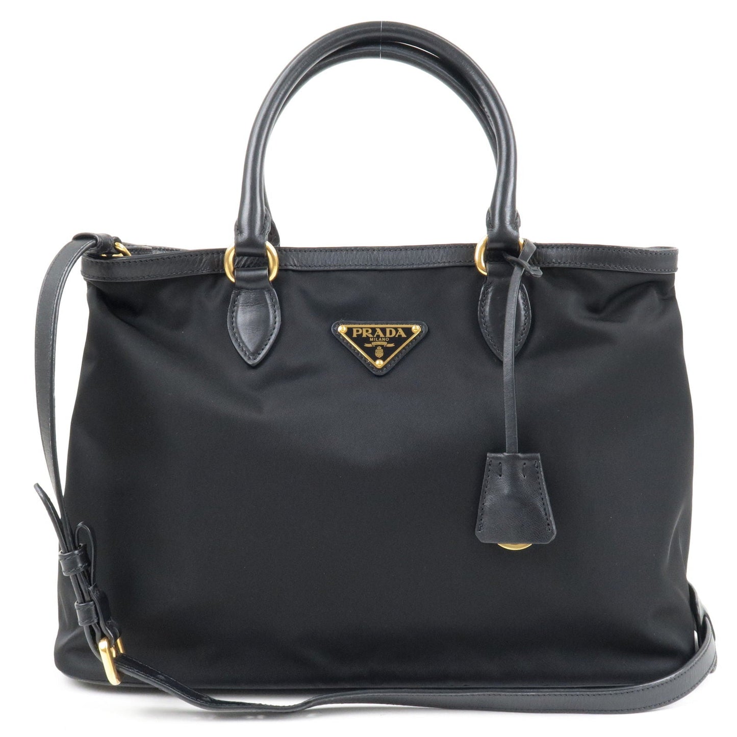 Prada Prada Logo Nylon Leather 2Way Bag Hand Bag Travel Bag 1Ba579 36141 6