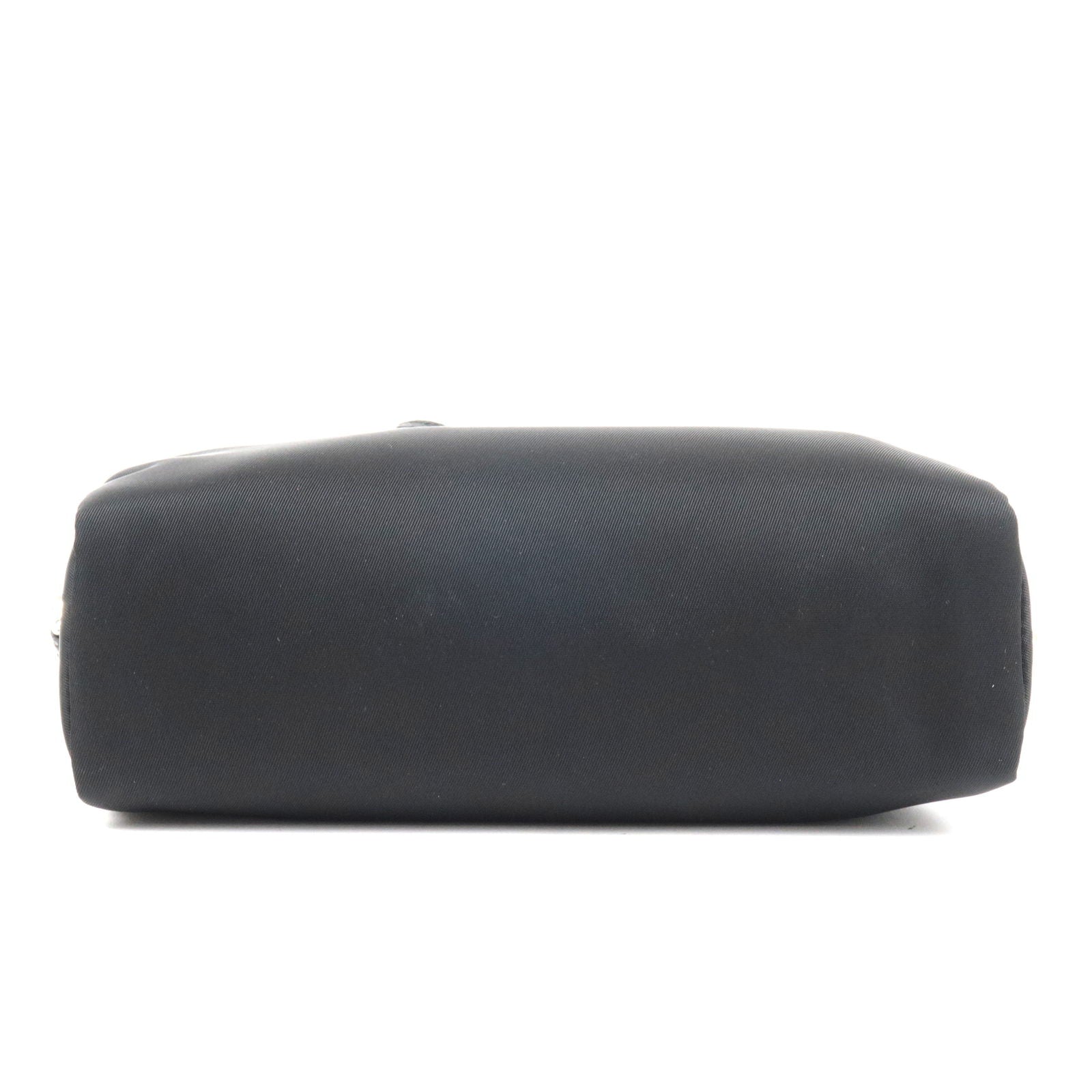 Prada Prada Logo Nylon Leather Pouch Clutch Bag Nero 1Ne021 36171 11
