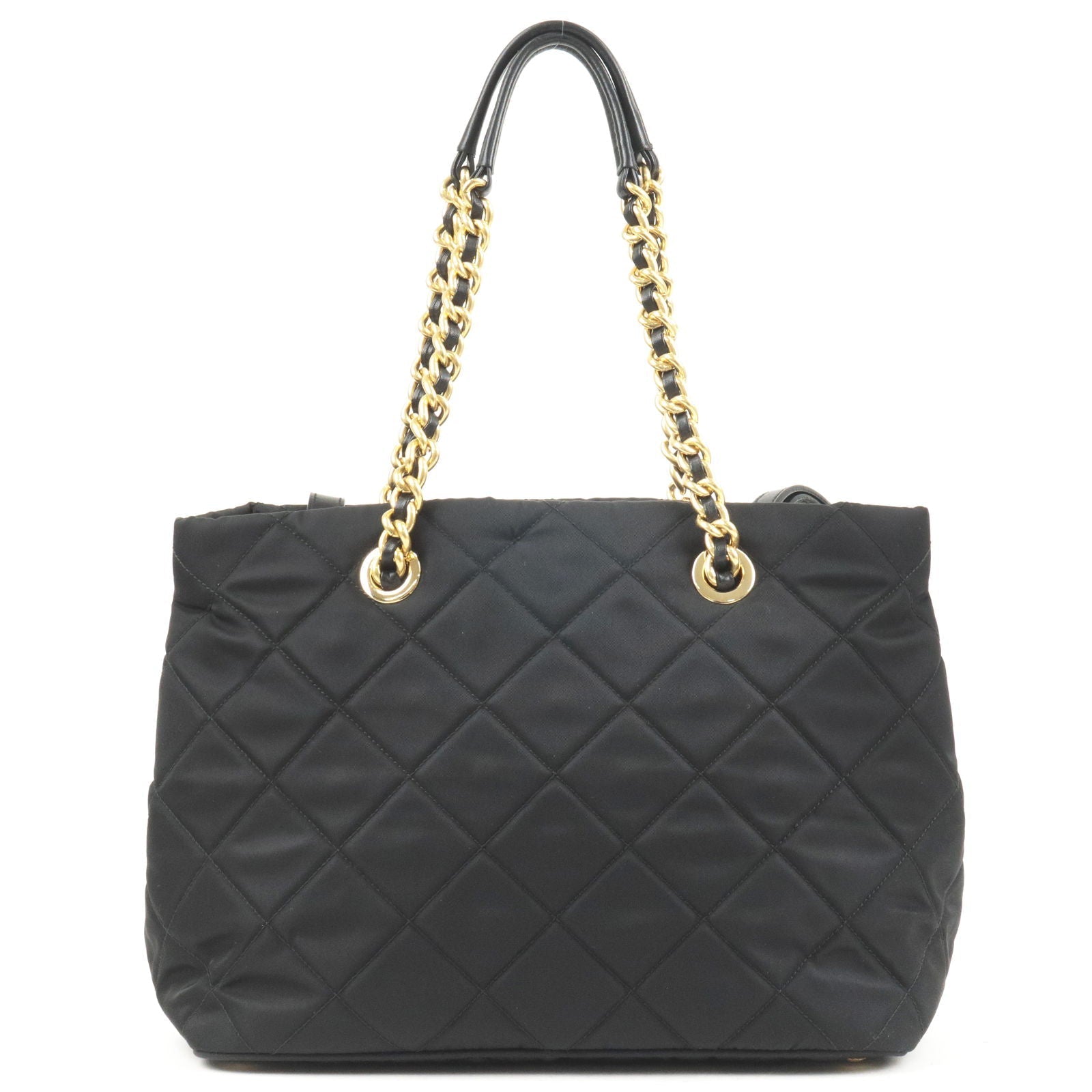 Prada Prada Nylon Leather Quiltin 2Way Chain Shoulder Bag