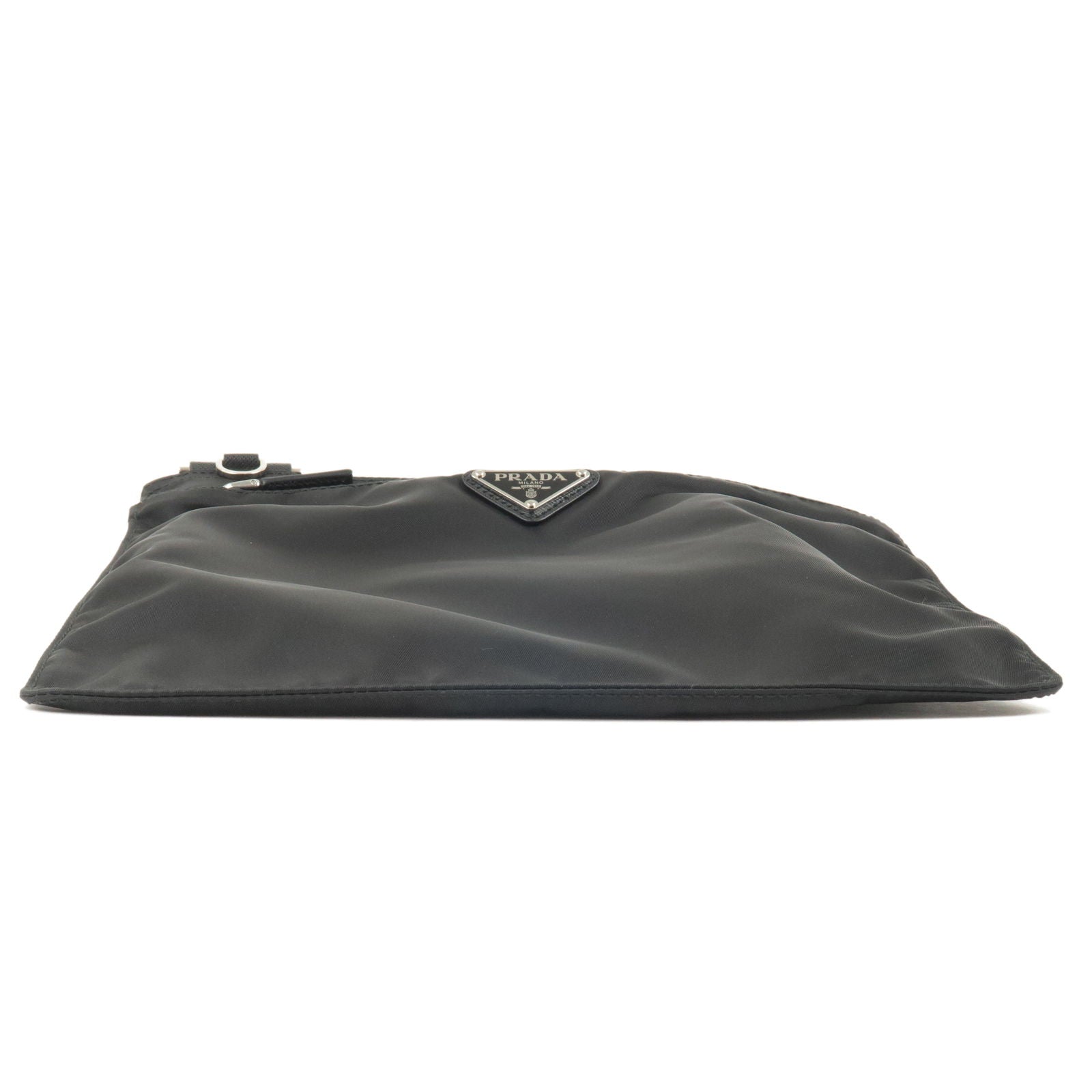 Prada Prada Logo Nylon Leather Shoulder Bag Nero Black 1Bh978 36235 12