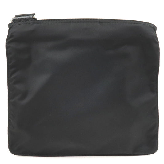 Prada Prada Logo Nylon Leather Shoulder Bag Purse Nero 1Bh978 36249 3