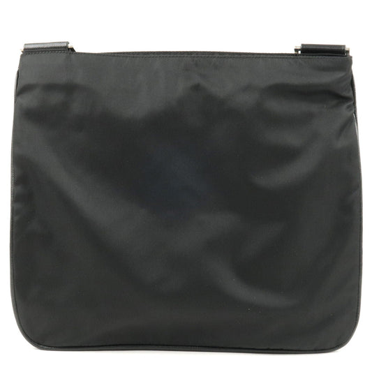 Prada Prada Logo Nylon Leather Shoulder Bag Nero Black Va0563 36317 18