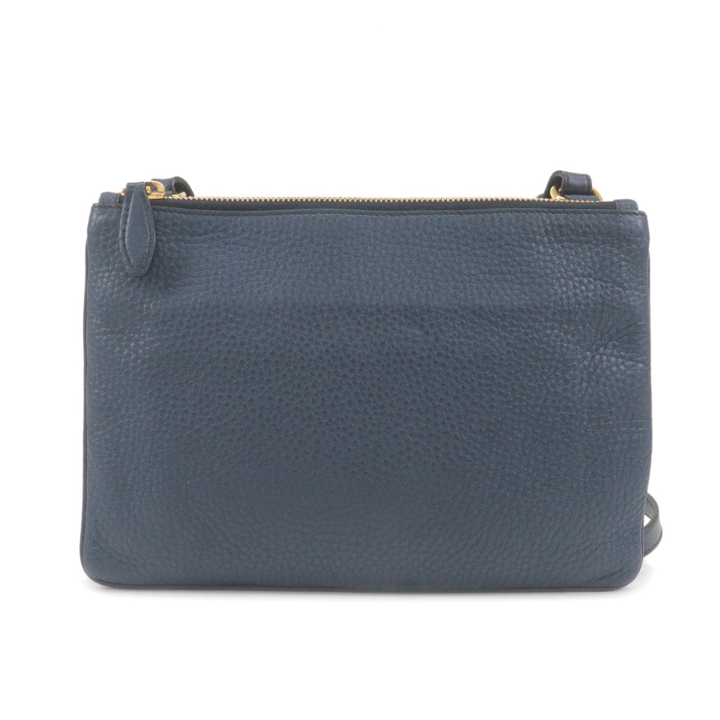 Prada Prada Logo Leather Crossbody Shoulder Bag Purse Navy Crossbody Bag