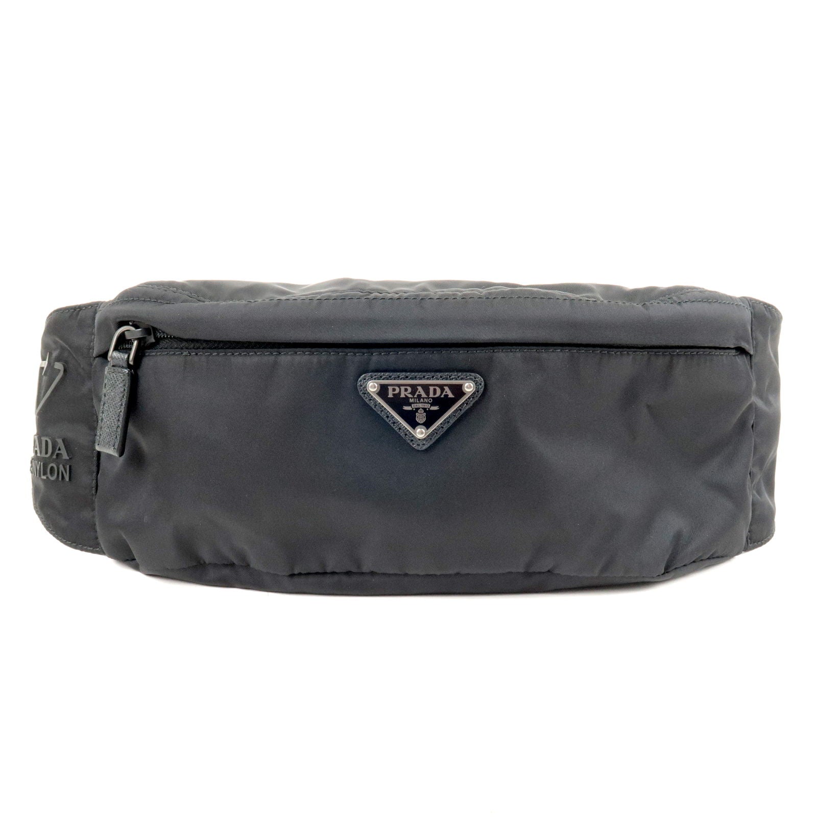 Prada Prada Logo Re Nylon Leather Waist Bag Body Travel Bag