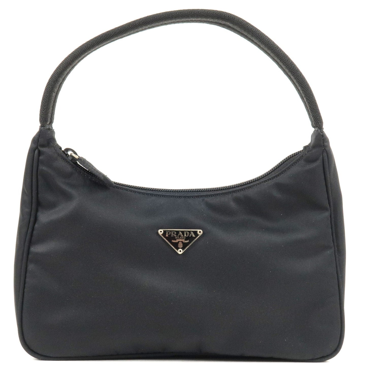 Prada Prada Logo Nylon Hand Bag Pouch Purse Black Travel Bag Mv515 36353 4