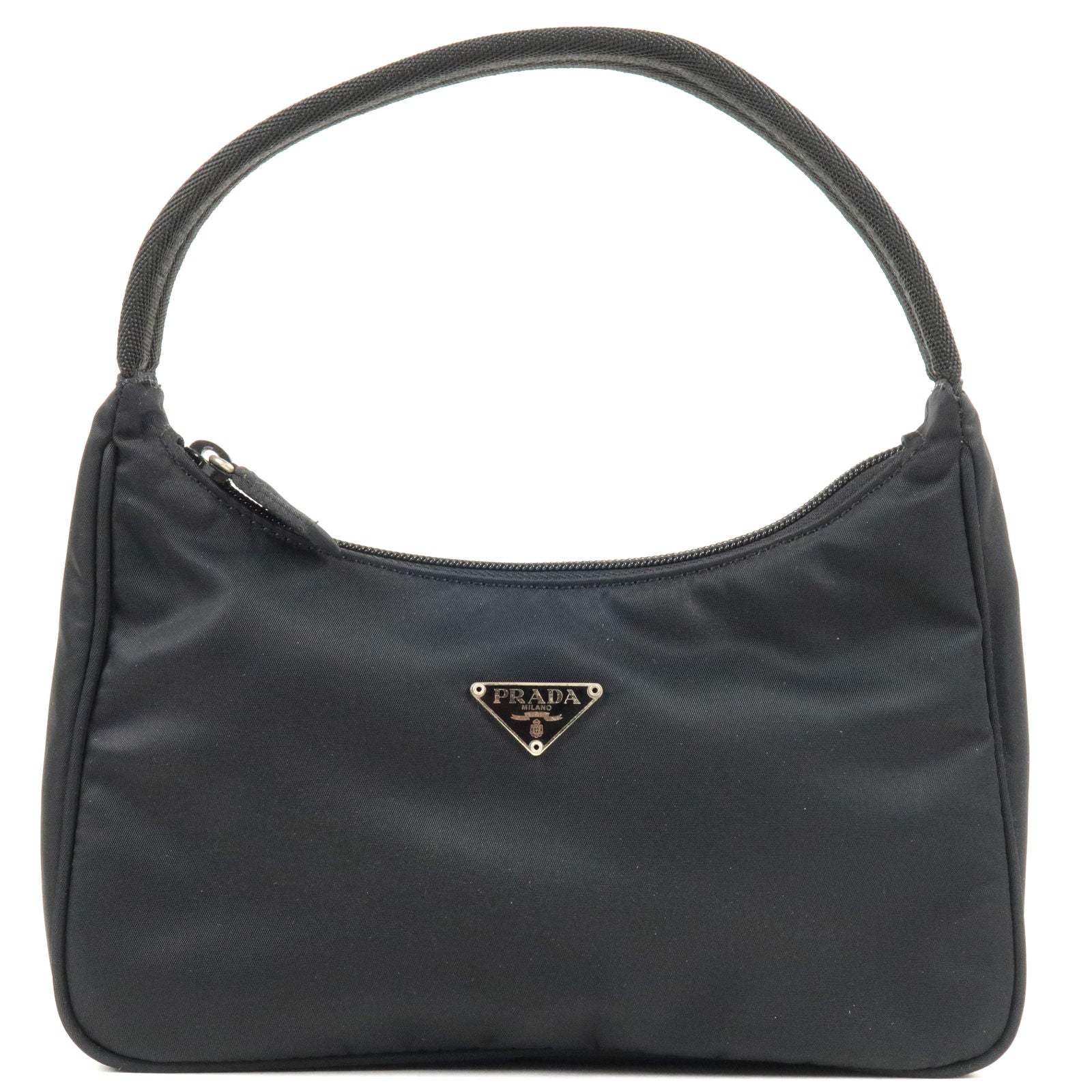 Prada Prada Logo Nylon Hand Bag Pouch Purse Black Travel Bag Mv515 36353 4