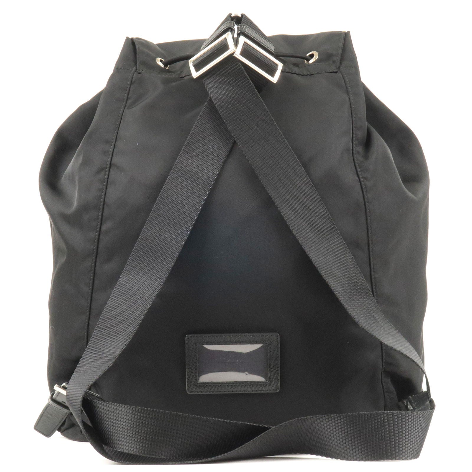 Prada Prada Logo Nylon Leather Back Pack Ruck Sack Travel Bag