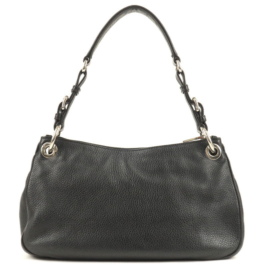 Prada Phenix Shoulder Bag Nero Leather Vitello Black B4894M 36405 4