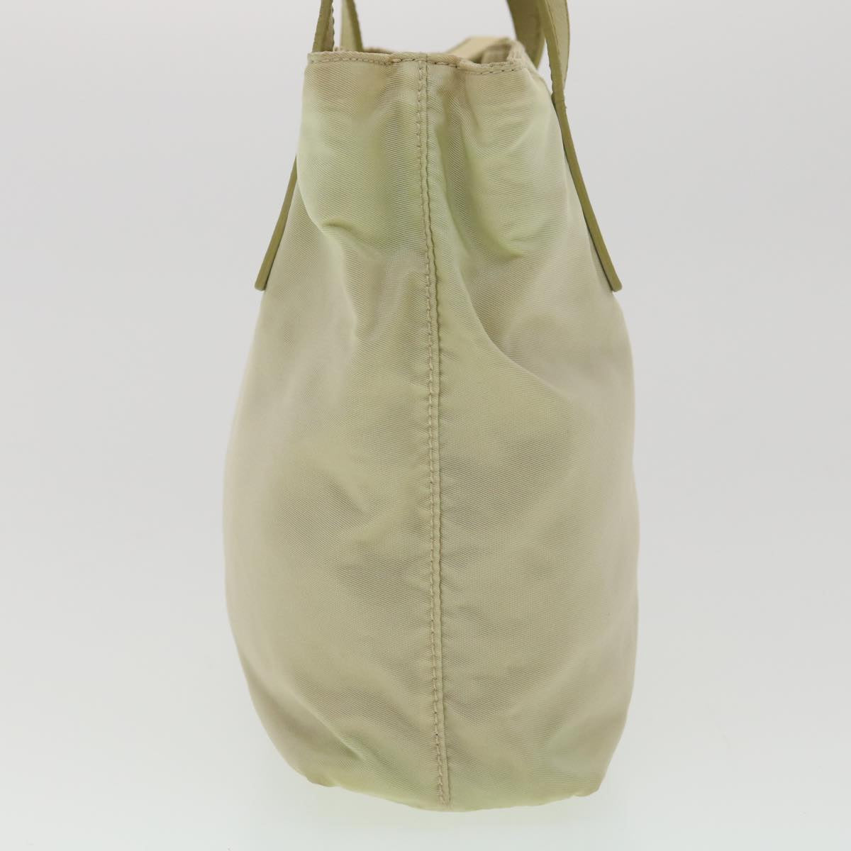 Prada Hand Bag Khaki Nylon Travel Bag