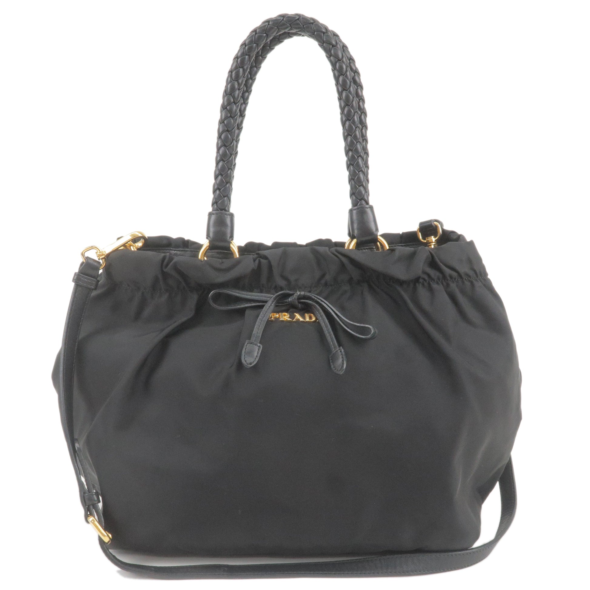 Prada Prada Logo Nylon Leather 2Way Bag Hand Bag Travel Bag Bn1970 36444 11