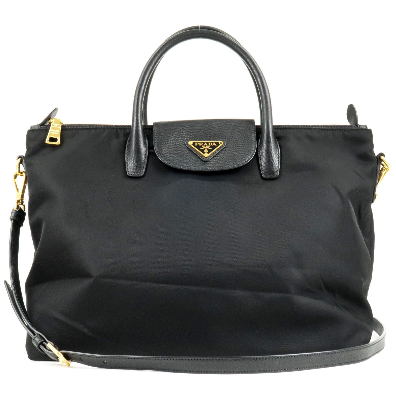 Prada Prada Logo Nylon Leather 2Way Bag Shoulder Bag
