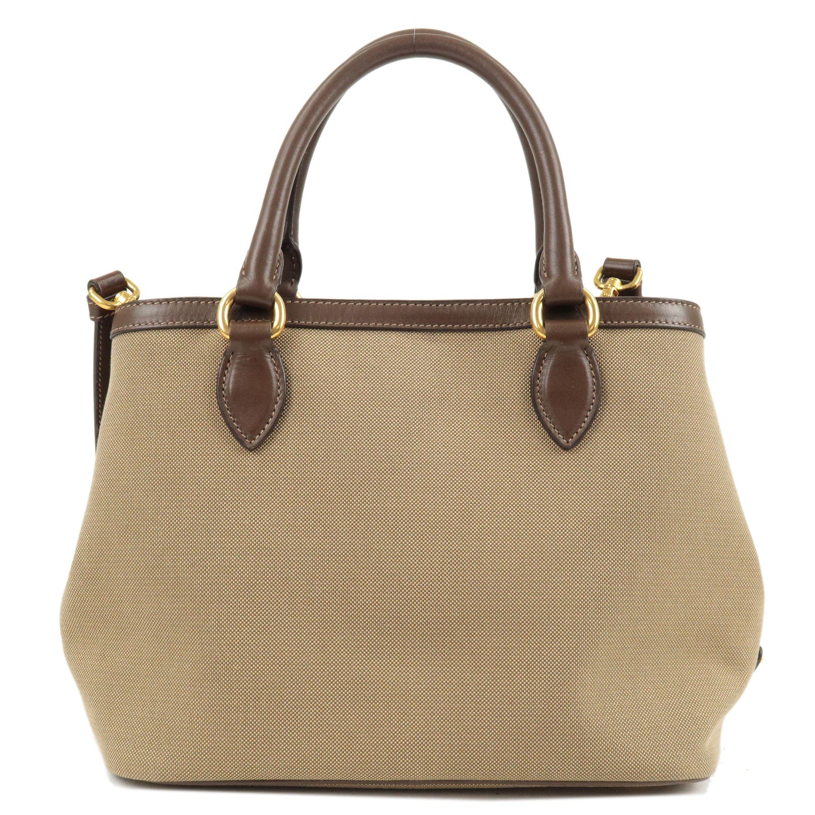 Prada Prada Logo Jacquard Leather 2Way Bag Hand Bag Travel Bag 1Ba579 36459 3