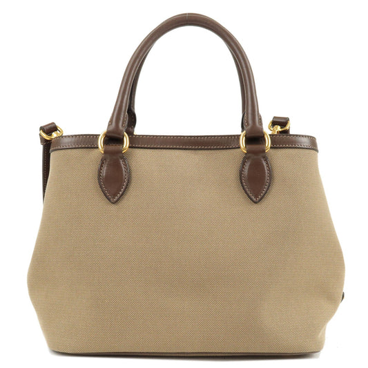 Prada Prada Logo Jacquard Leather 2Way Bag Hand Bag Travel Bag 1Ba579 36459 3
