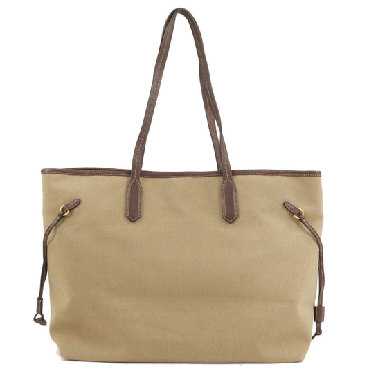Prada Prada Logo Jacquard Leather Tote Bag Hand Bag