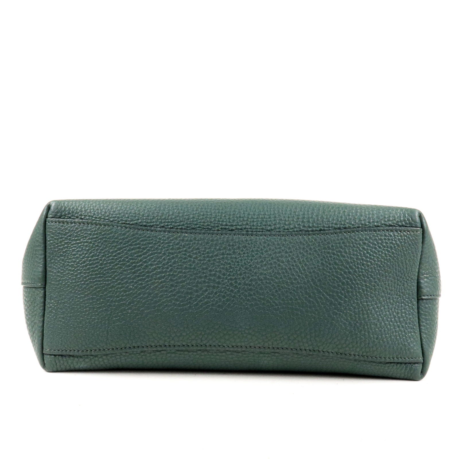 Prada Prada Logo Leather Tote Bag Hand Bag Green
