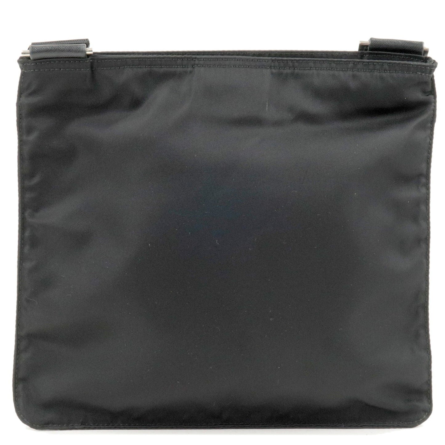 Prada Prada Logo Nylon Leather Shoulder Bag Nero Black Black 36489 18