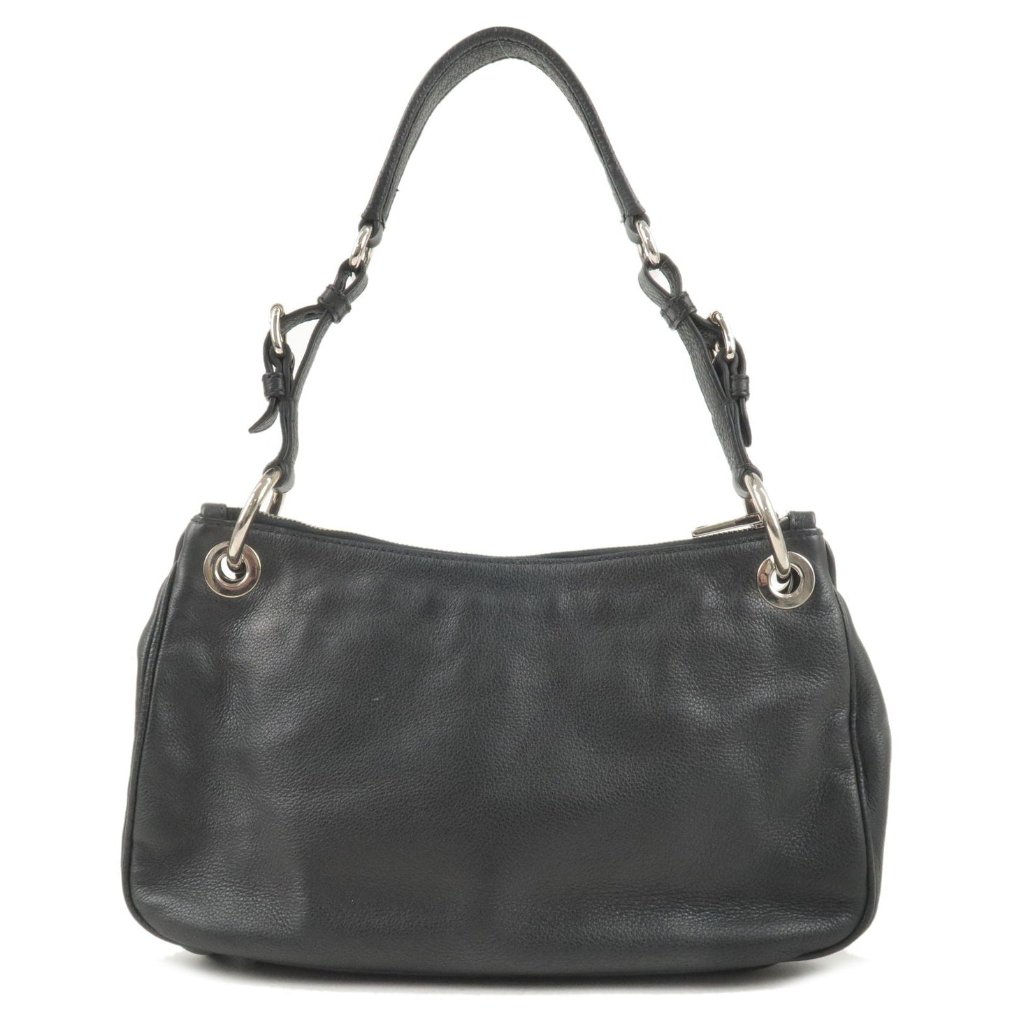 Prada Phenix Shoulder Bag Nero Leather Vitello Black B4894M 36498 6