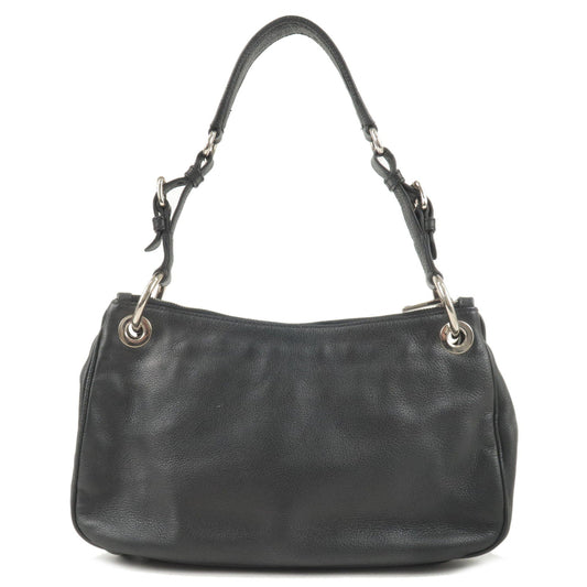 Prada Phenix Shoulder Bag Nero Leather Vitello Black B4894M 36498 6