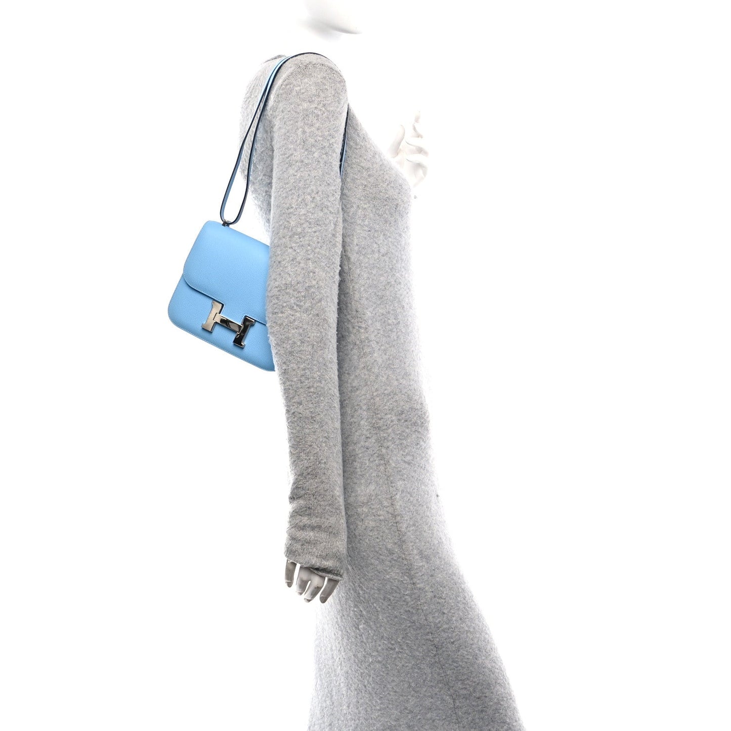 Hermes Epsom Constance Celeste Handbag Travel Bag