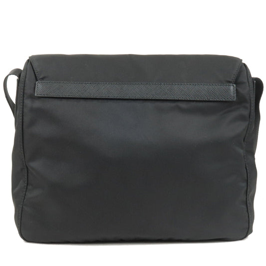 Prada Prada Logo Nylon Leather Shoulder Bag Nero Black 1Bd994 36550 12