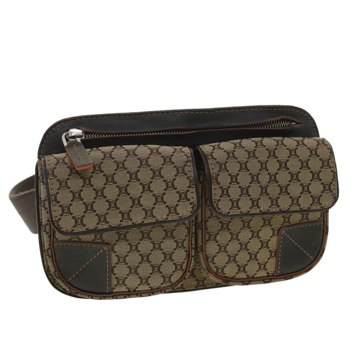 Luxury Macadam Waist Bag Pp St Canvas Beige Travel Bag