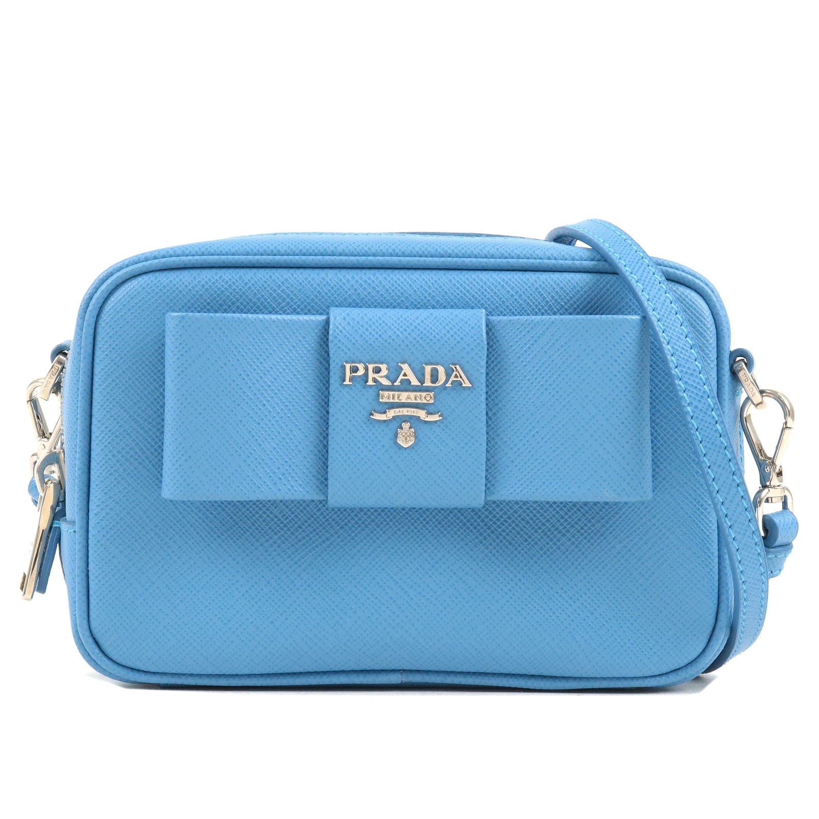 Prada Prada Leather Ribbon Shoulder Bag Small Bag Light