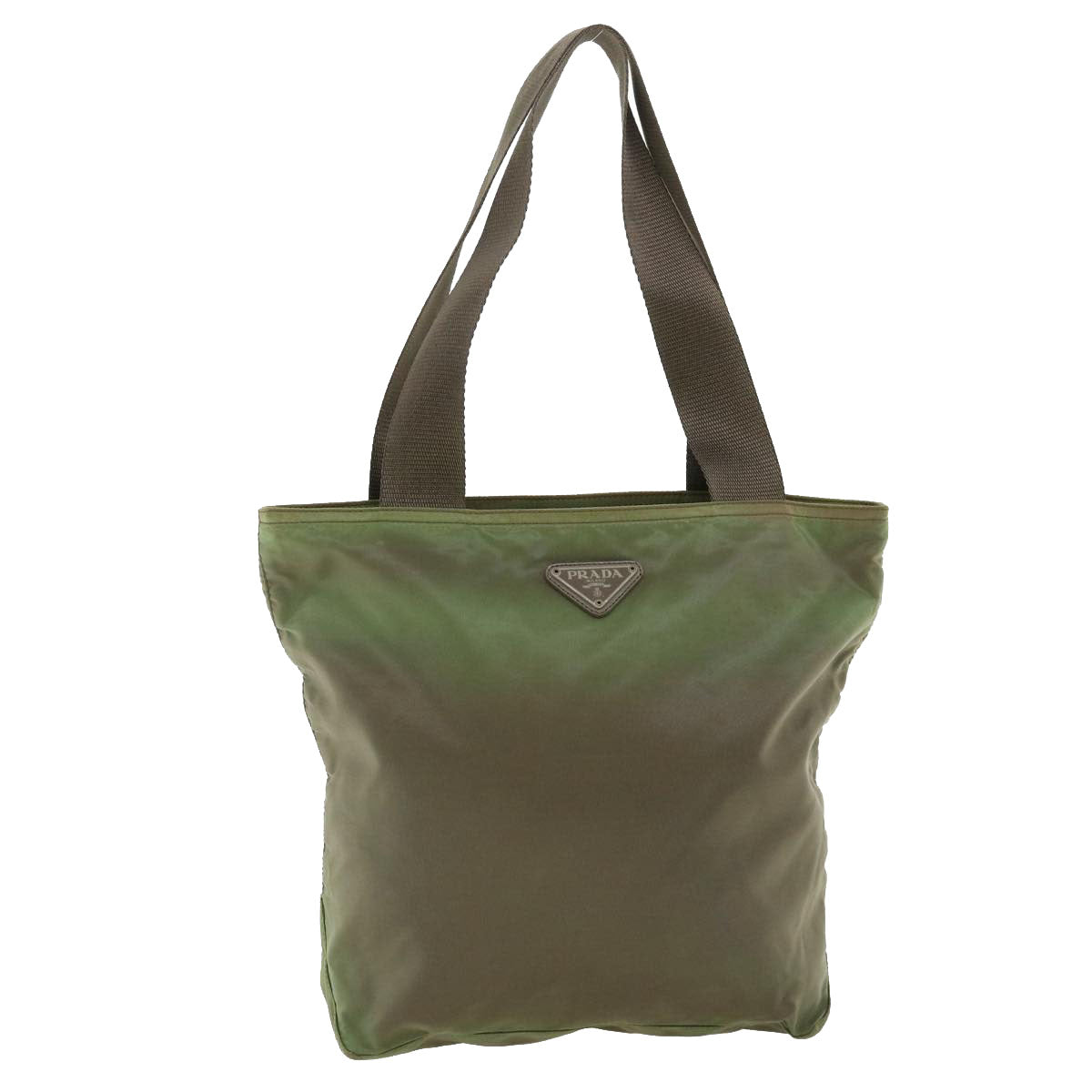 Prada Shoulder Bag Khaki Nylon Nylon Khaki 36647