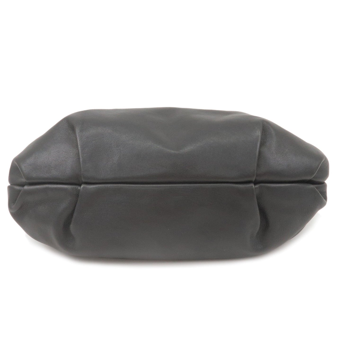 Prada Prada Soft Calf Leather Shoulder Bag Black Br3795