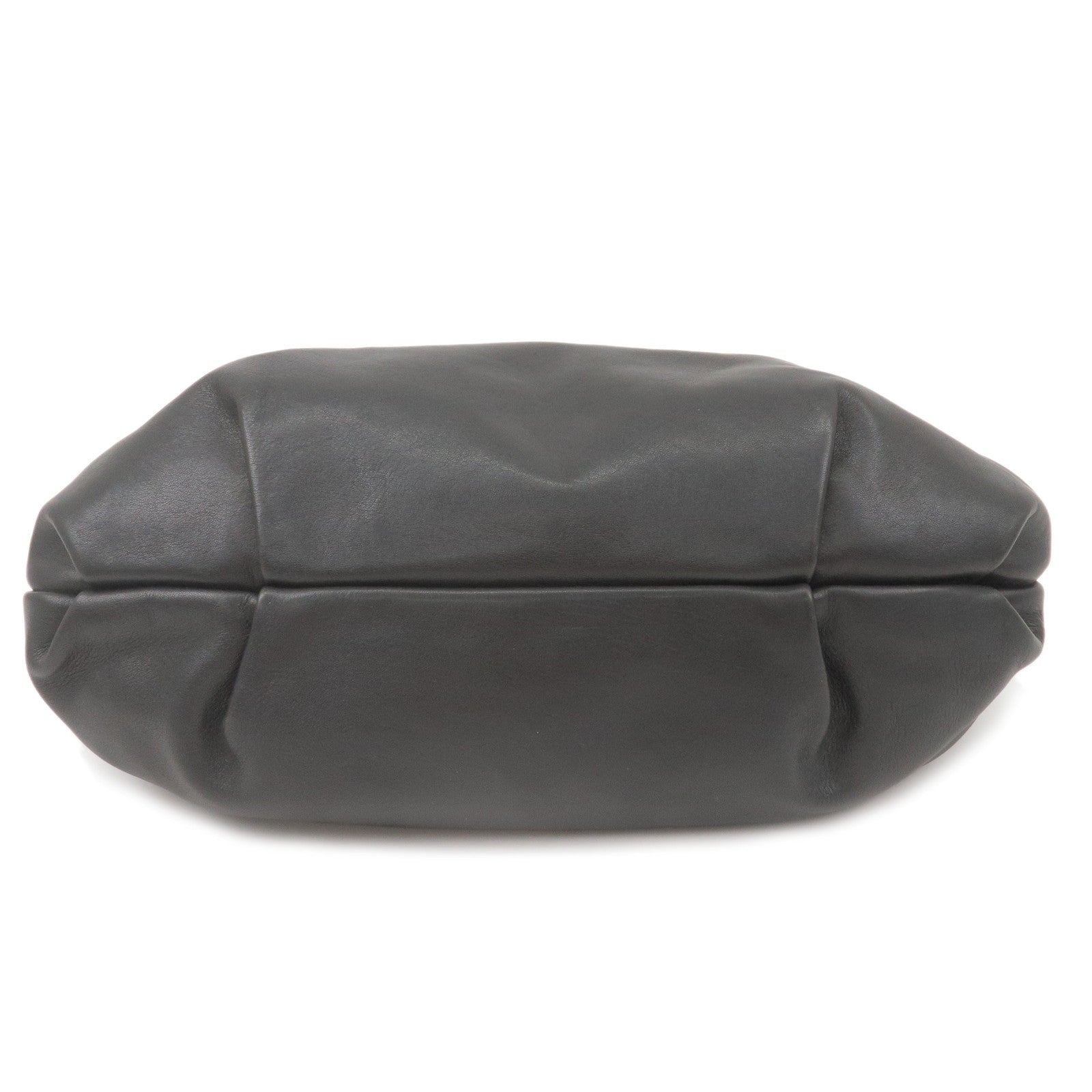 Prada Prada Soft Calf Leather Shoulder Bag Black Br3795
