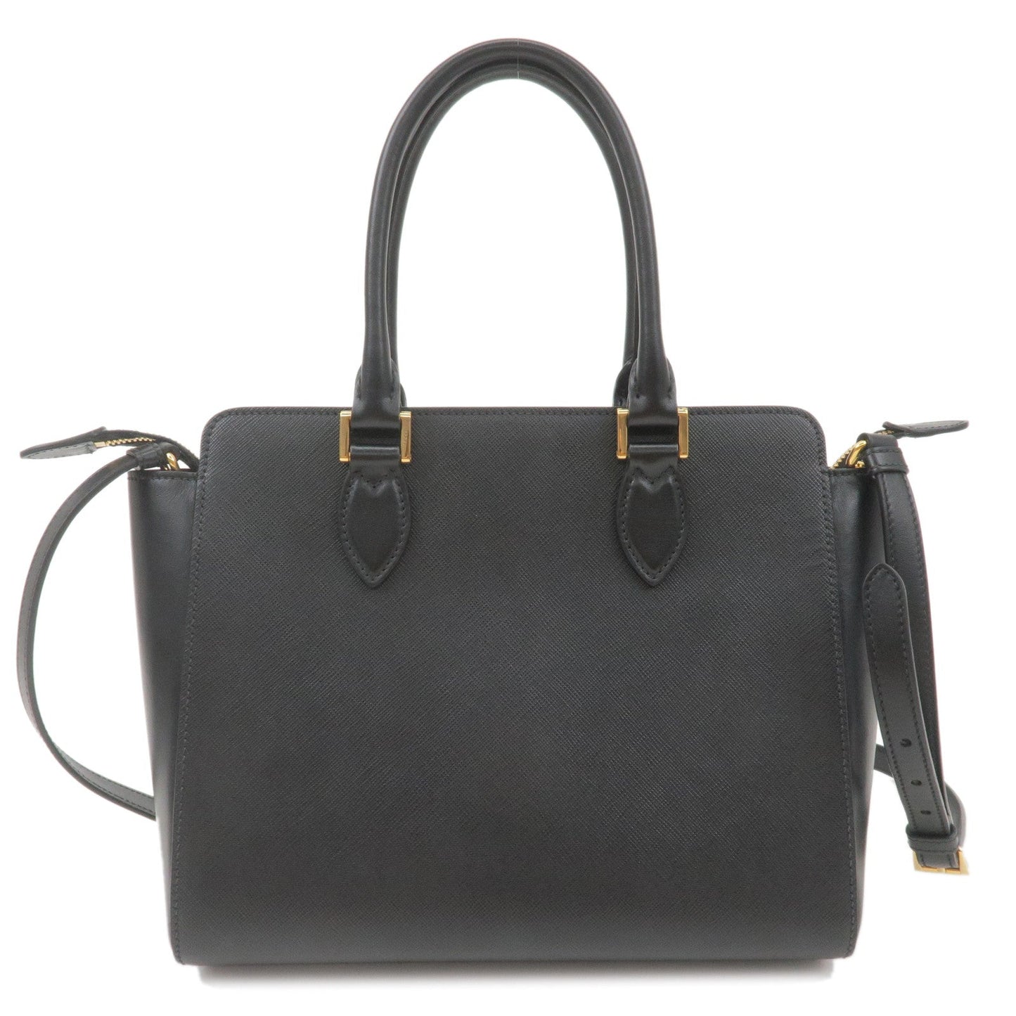 Prada Prada Leather 2Way Shoulder Bag Hand Bag Nero