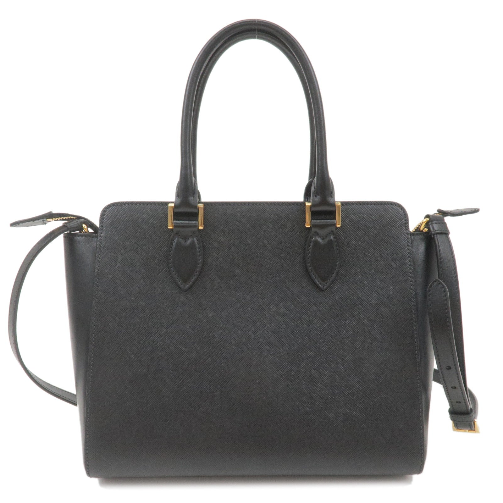Prada Prada Leather 2Way Shoulder Bag Hand Bag Nero
