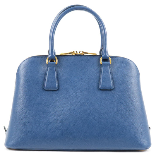 Prada Prada Logo Leather 2Way Bag Shoulder Bag Bluette