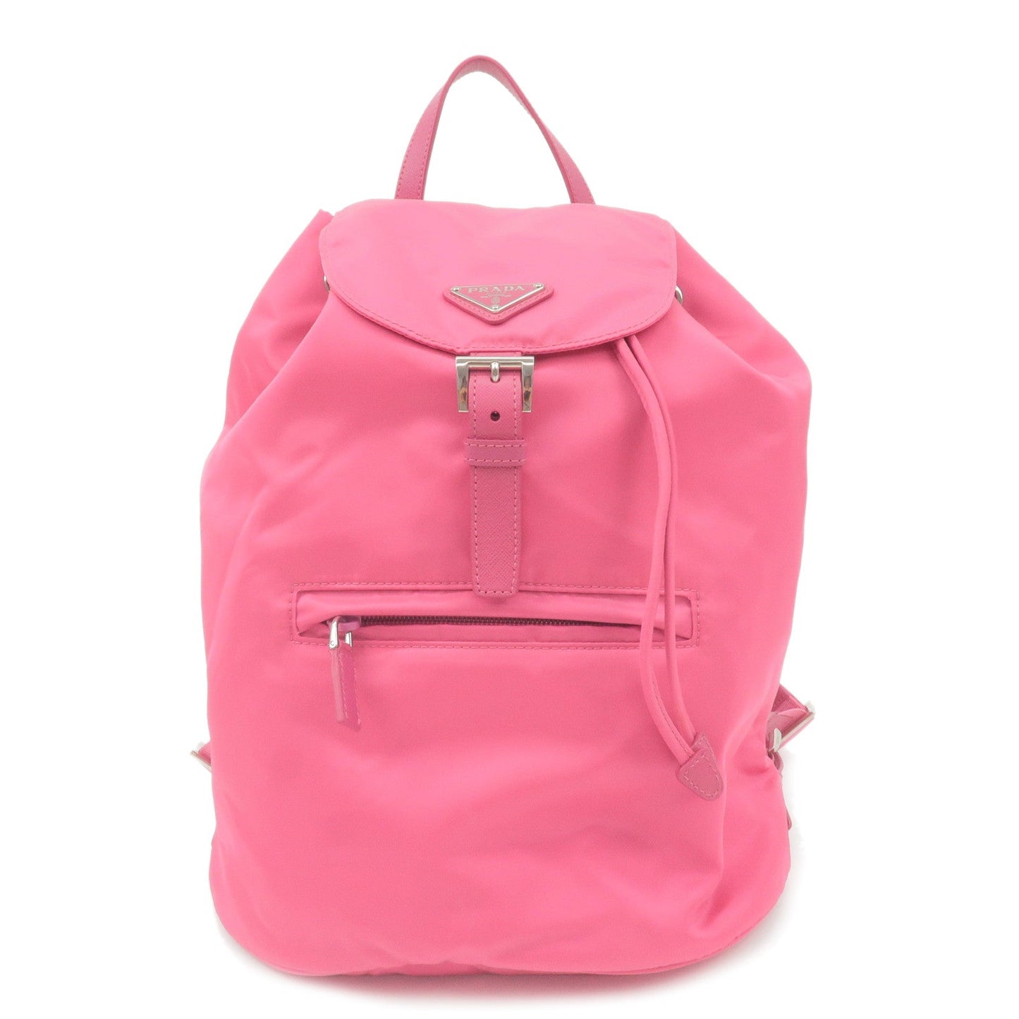 Prada Prada Logo Nylon Leather Ruck Sack Back Pack Travel Bag