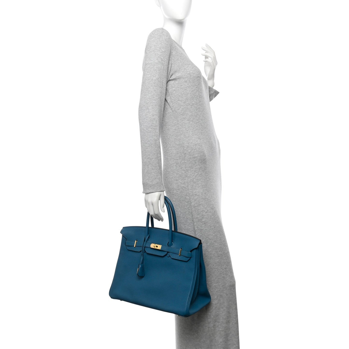 Hermes Togo Birkin Cobalt Handbag Travel Bag