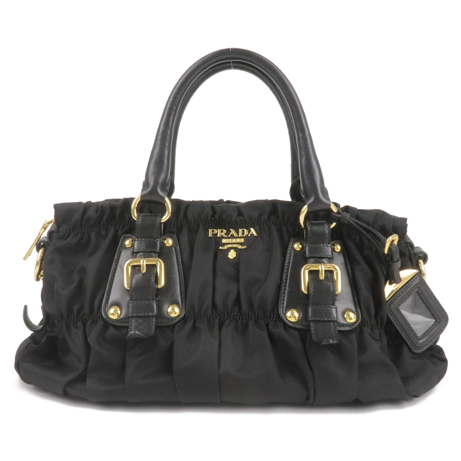 Prada Prada Logo Nylon Leather 2Way Bag Hand Bag Travel Bag
