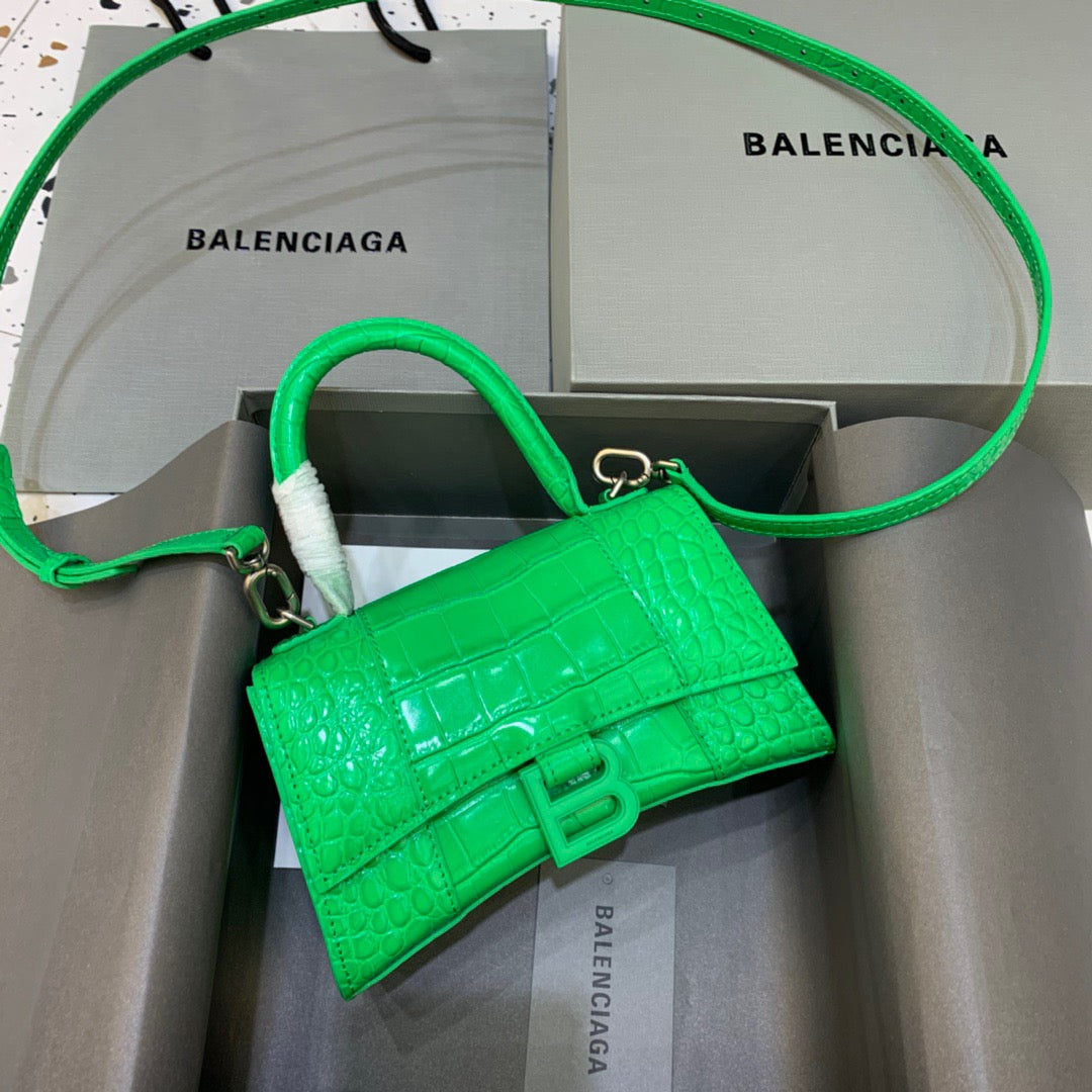 Top Quality Hourglass Xs Handbag In Bright Green Travel Bag
