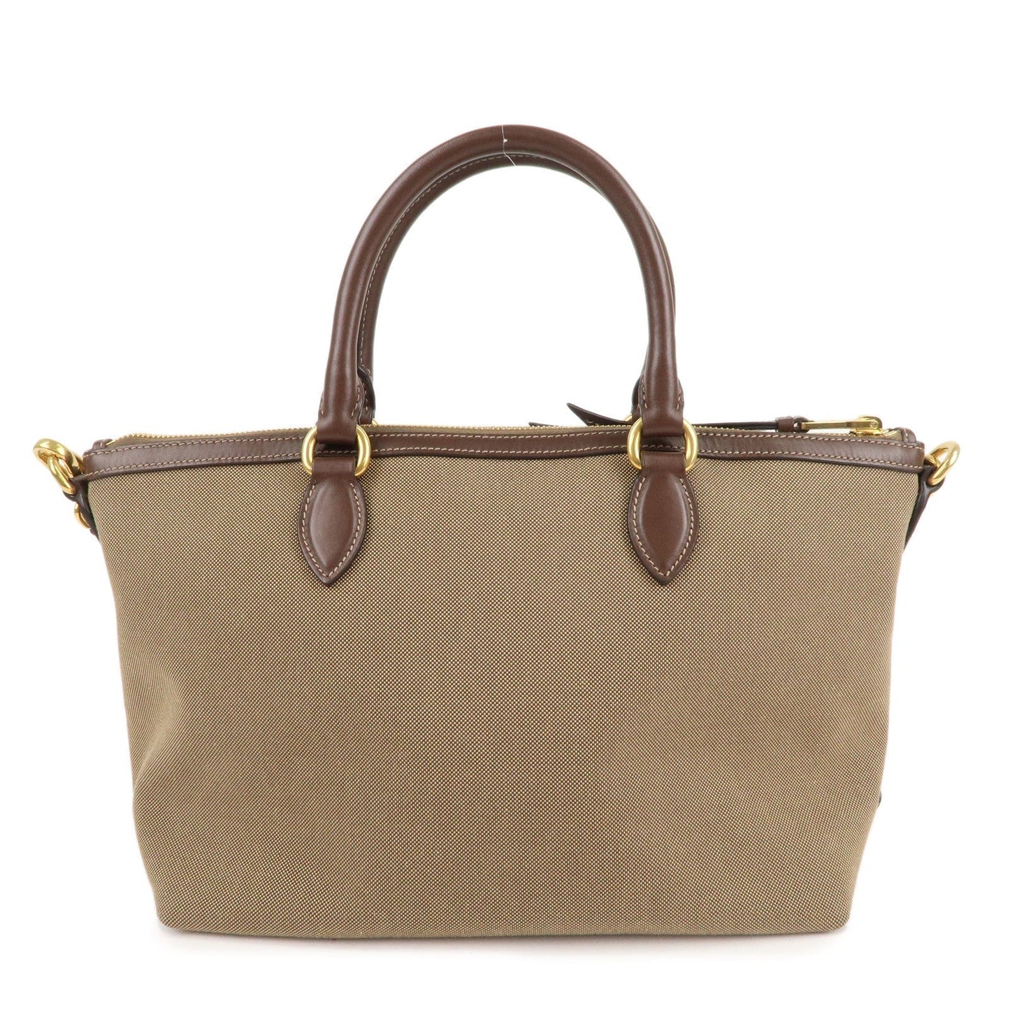 Prada Auth Prada Logo Jacquard Leather 2Way Shoulder Bag