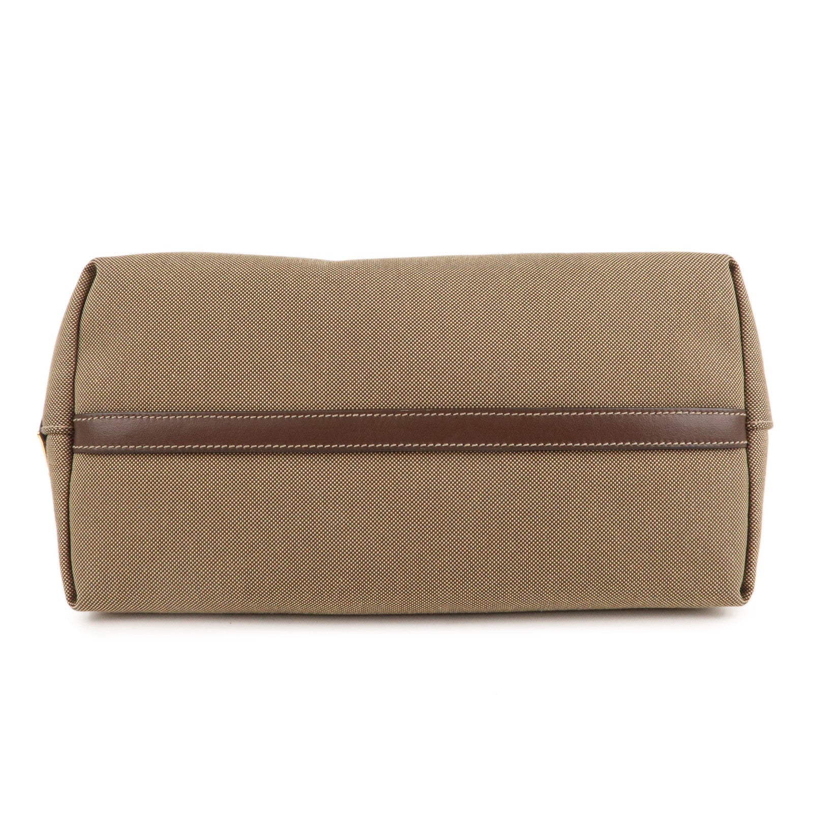 Prada Jacquard 2Way Shoulder Bag Leather Brown Beige