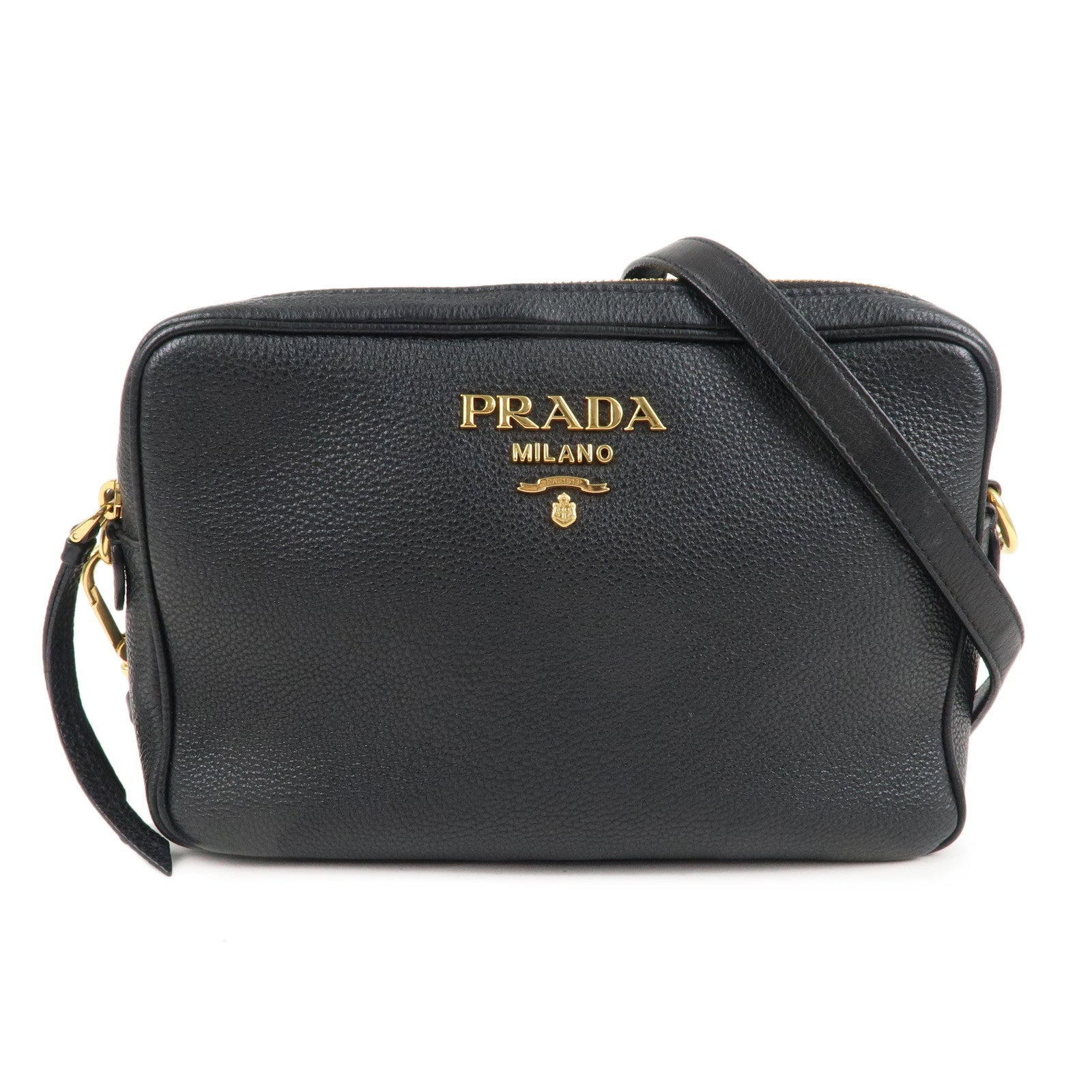 Prada Prada Logo Leather Shoulder Bag Crossbody Bag Black