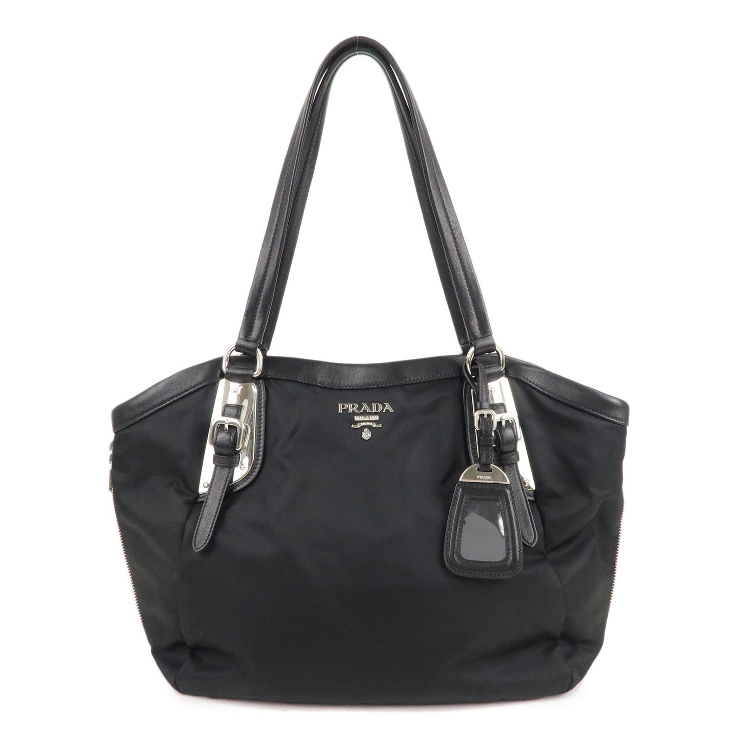 Prada Prada Nylon Leather Tote Bag Shoulder Bag Black