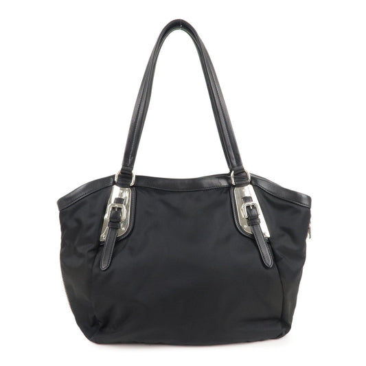Prada Prada Nylon Leather Tote Bag Shoulder Bag Black