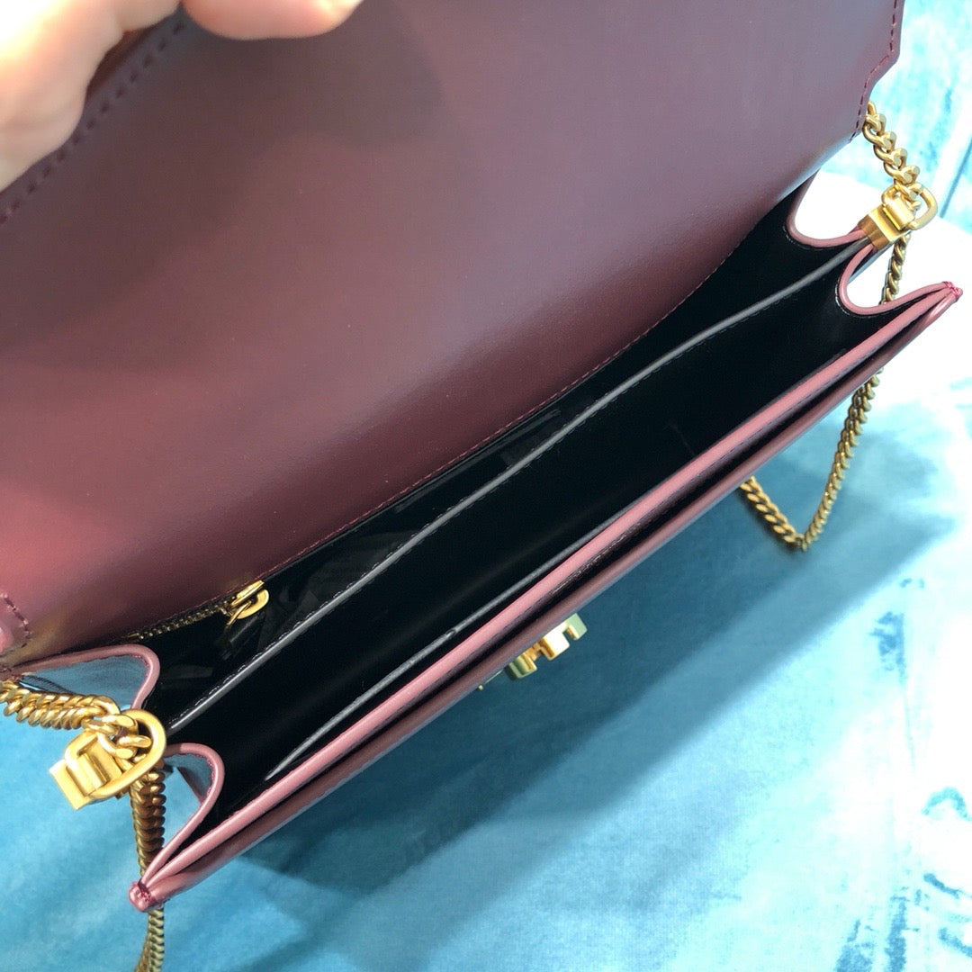 YSL Saint Laurent Cassandra Shoulder Bag Monogram Chain