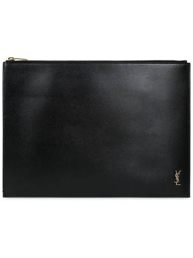 YSL Saint Laurent Saint Laurent Trending Men Tiny Clutch Bag Monogram Black