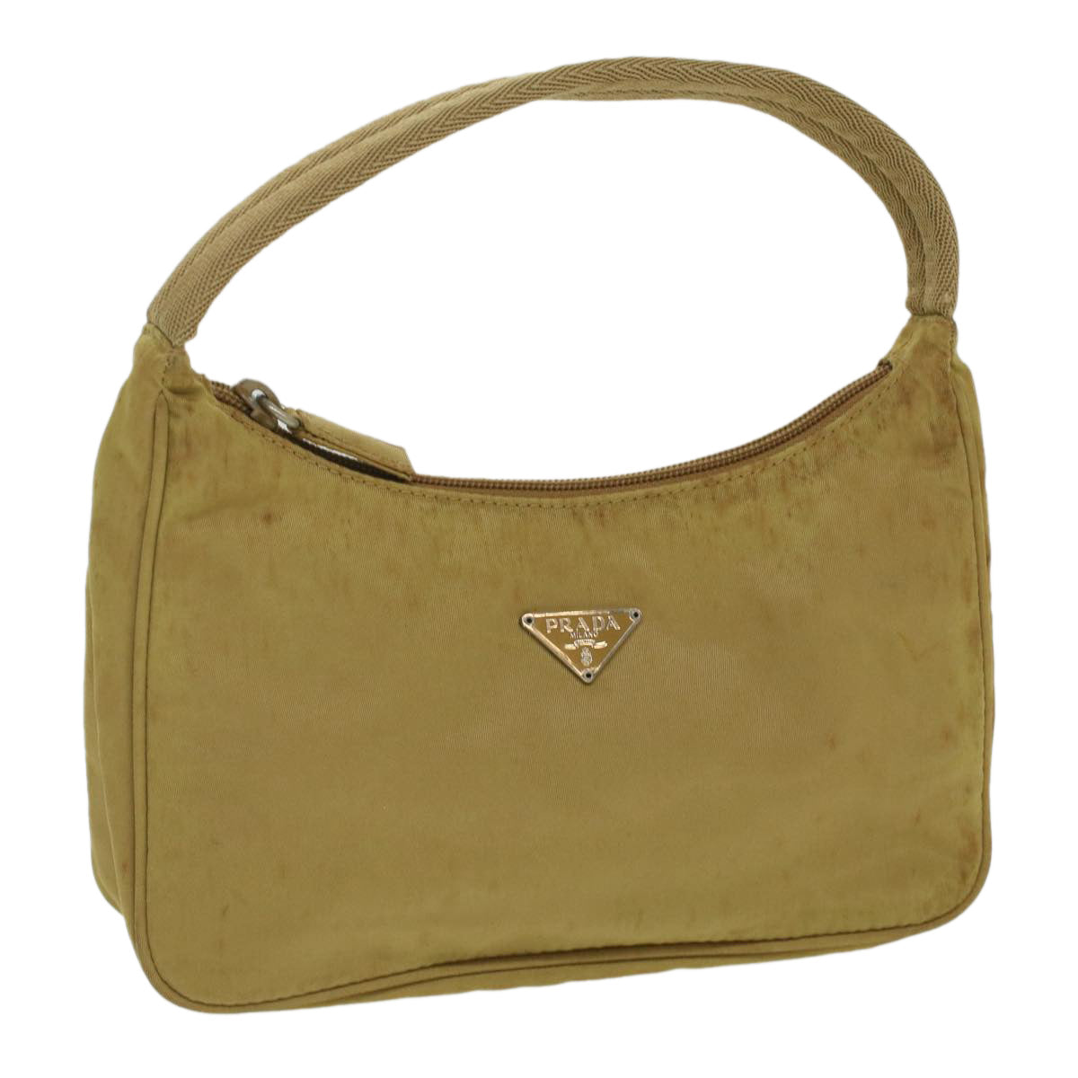 Prada Accessory Pouch Khaki Luxury Handbag Nylon Clutch Bag